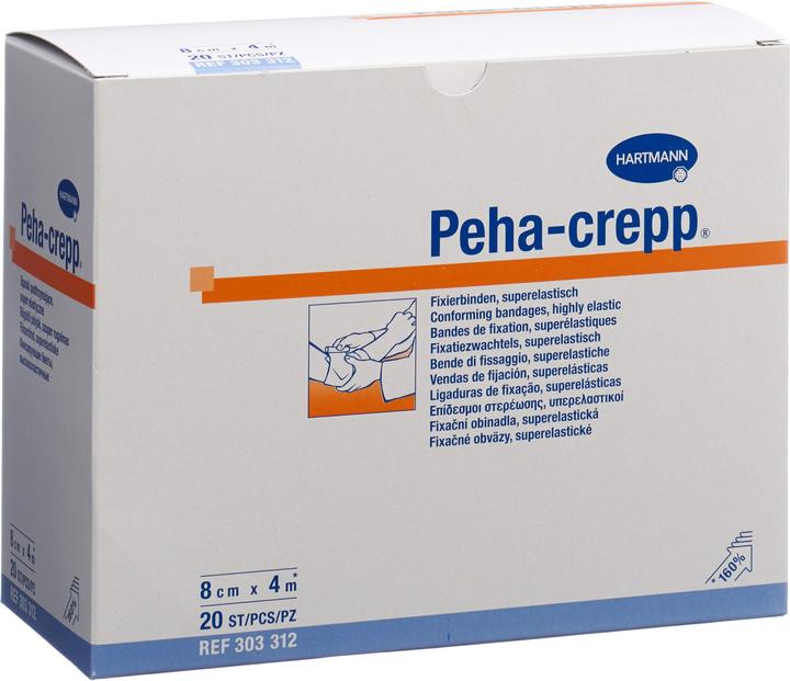 Produktbild IVF Hartmann Kreppbinde 4mx8cm weiss