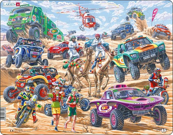 Actual product image Larsen Puzzle - Rallye in der Wüste (55 pieces)