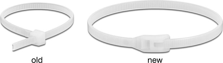 Immagine prodotto Delock Fascetta con testa piatta L 280 x L 4,6 mm 100 pz. (Fascette in plastica, 280 mm, 100 pz.)