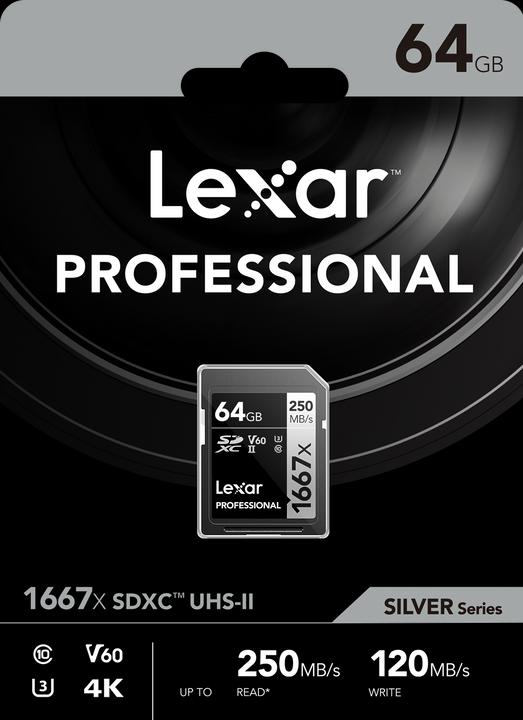 Immagine prodotto Lexar Professionale 1667x (64 GB, SDXC, U3, UHS-II)
