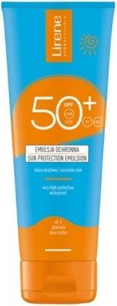 Actual product image Lirene Sun Protective Emulsion For Sensitive Skin Spf50+ 120Ml (Suntan cream, SPF 50+, 120 ml)