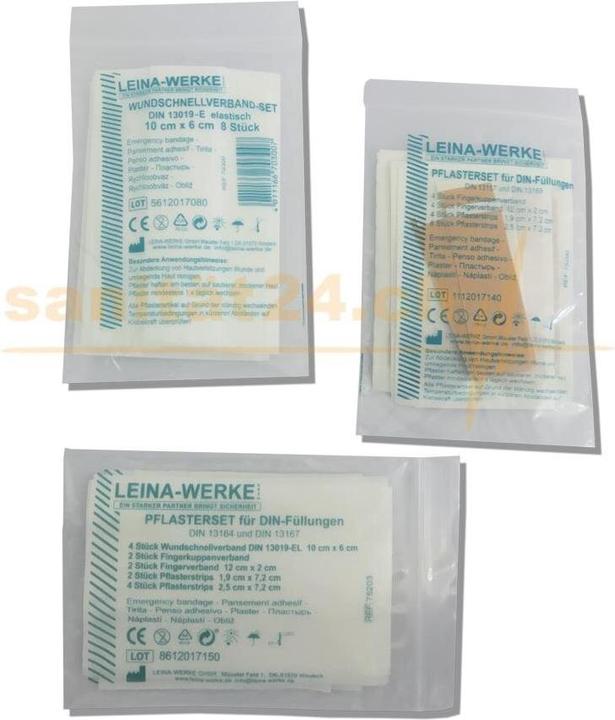Image du produit Leina Kit de pansements rapides pour obturations DIN 13157/13169 (8 x)