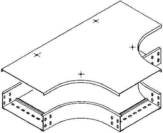 Produktbild Niedax NIE RTSDV 200 F Deckel f.T-Stk B 204mm feuerverz m.Drehriegelverschluss