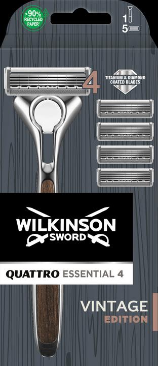 Actual product image Wilkinson Quattro Essential 4 Vintage Edition (4 x)