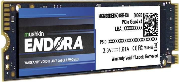 Actual product image Mushkin M.2 500GB Endora NVMe PCIe4.0 x 4 (500 GB, M.2 2280)