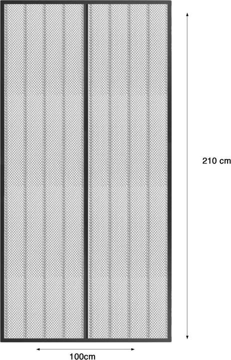 Image du produit Grafner Moustiquaire magnétique Rideau de porte anti-mouches pour portes de balcon ou de terrasse (100 x 210 cm)