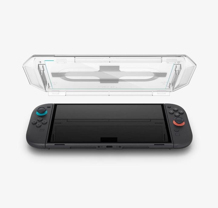 Actual product image Spigen - Screen Protector Glas.tR EZ-FIT (2pack) - for Nintendo Switch 2 - Clear (Switch 2)
