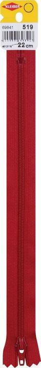 Kleiber Reiáverschluss, Kunststoff, L„nge: 220 mm, dunkelrot (22 cm)