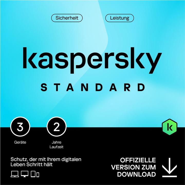 Kaspersky Standard (3 User, 1 Geräte/User, 24 Monate)