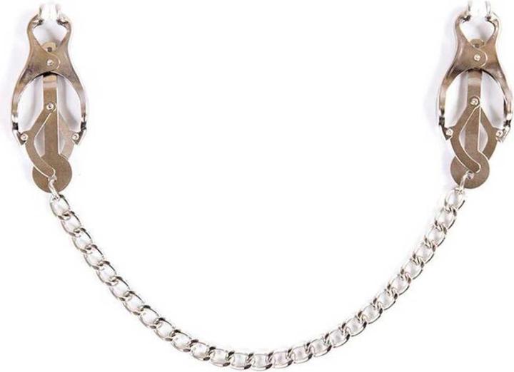 Actual product image Ohmama Dark Chain Japanese Nipple Clamps