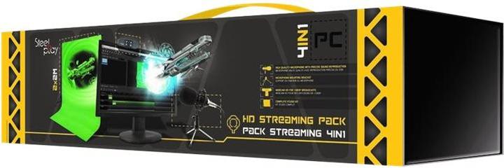 Image du produit Steelplay Pro HD Streamers 4 in 1 Pack micro + webcam + greenscreen + trépieds (2 Mpx)