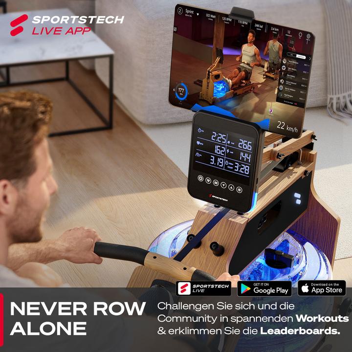 Produktbild Sportstech WRX1000 Wasser Rudergerät