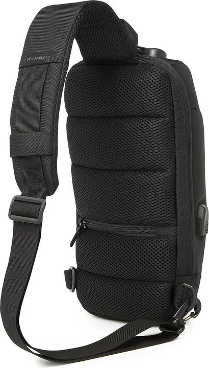 Actual product image Wozinsky Crossbody Backpack with USB Port - Black