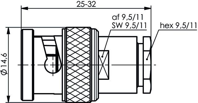 Immagine prodotto Telegärtner Spina del cavo BNC (Cavi antenna)
