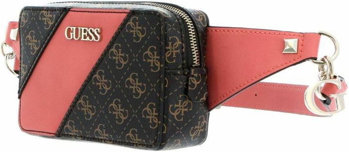Image du produit Guess Camy, Textile Fanny Pack, 4G Logo, Coral/Brown, For Women