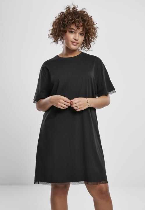 Produktbild Urban Classics Ladies Boxy Lace Hem Tee Dress (L)