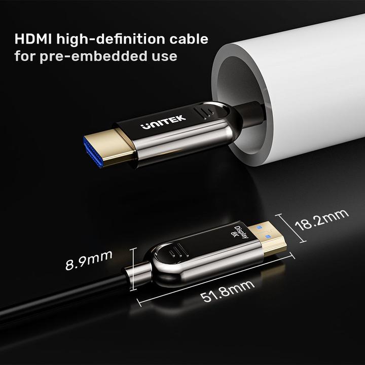 Produktbild Unitek Optisches Kabel HDMI 2.1 AOC C11085GY01-15M (15 m, HDMI)