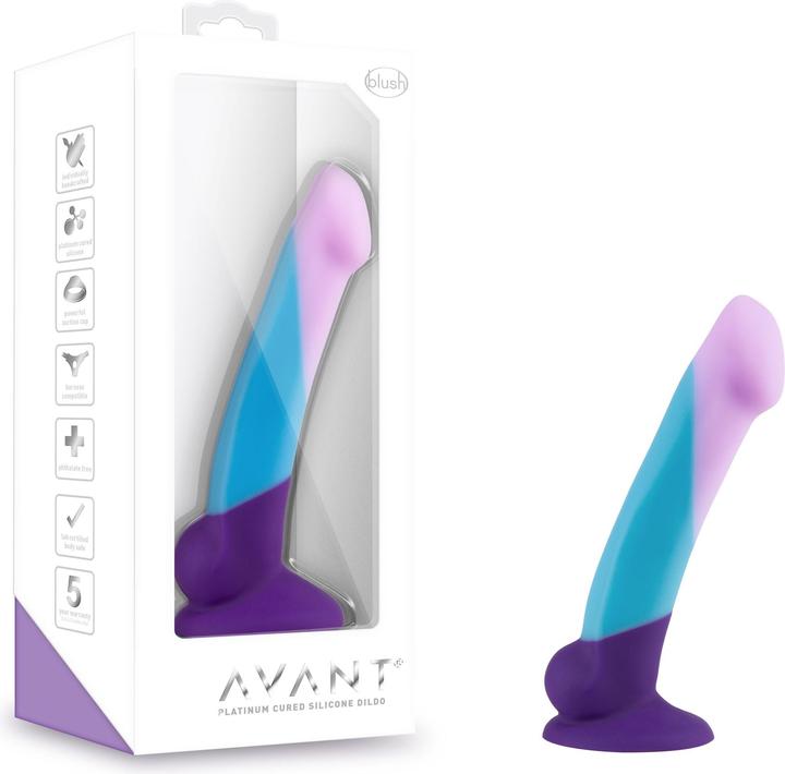 Actual product image Avant â Suko SilikonDildo mit Saugnapf â Purple Haze