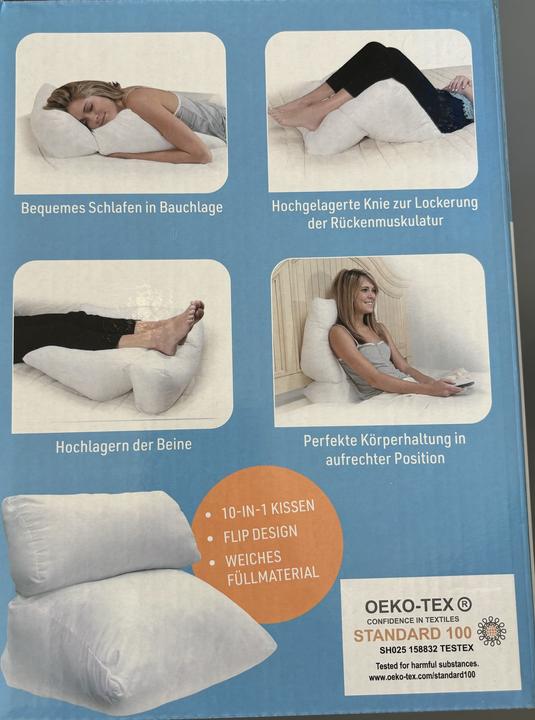 Actual product image Dreamolino Flip Pillow Twin Pack (63 x 50 cm)