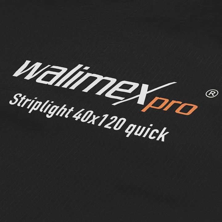 Image du produit Walimex pro pro Studio Line Striplight QA 40x120cm avec adaptateur pour boîte à lumière (Boîte à lumière, 40 cm)