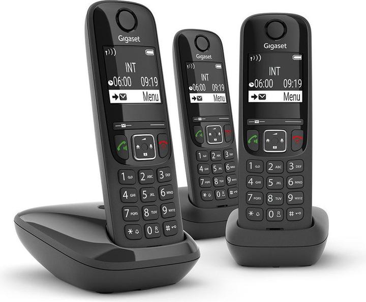 Produktbild Gigaset AS690R - Trio DECT telefoon - Zwart