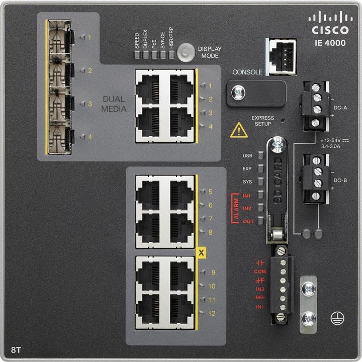 Image du produit Cisco IE 4000 8 X RJ45 10/100M (12 ports)