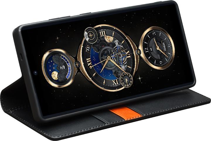 Image du produit QiAlino Fourre Flip Matt Wallet cuir véritable (Samsung Galaxy S25 Ultra)