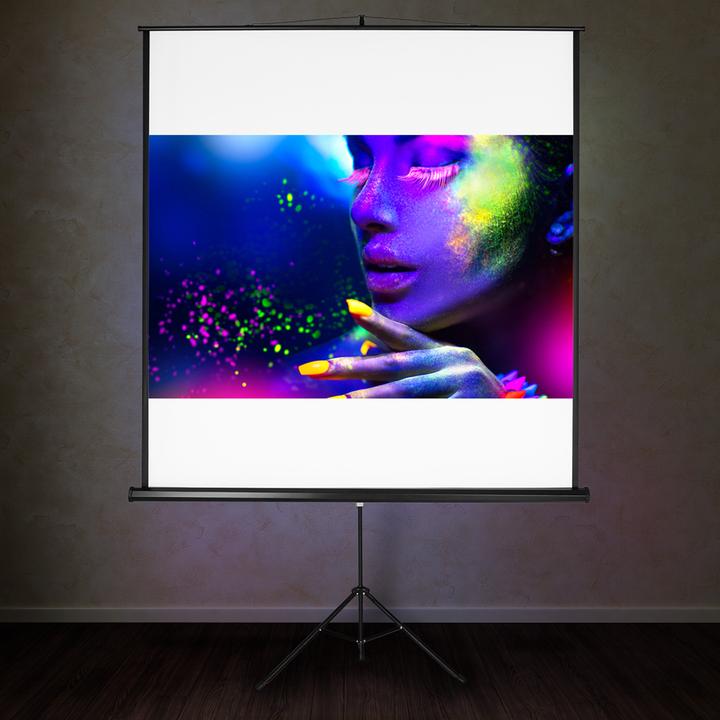 Produktbild tectake Stativ Beamer Leinwand (84.25", 1:1)