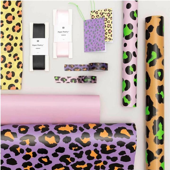 Produktbild Rico Design Geschenkpapier Leo 70 x 3 m, Violett/Orange (Geschenkpapier, 1 x)