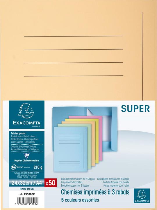 Image du produit Exacompta Fardes de classement - Couvertures de dossiers (A4, 1 x)