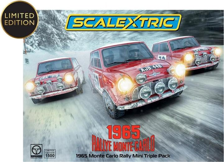 Actual product image Scalextric 1965 Monte Carlo Rally Mini Triple Pack