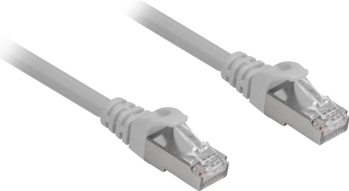 Productafbeelding Sharkoon Patchkabel RJ45 Cat.6a SFTP kabel, grijs, 1,5 meter, LSOH (halogeenvrij) (S/FTP, CAT6a, 1.50 m)