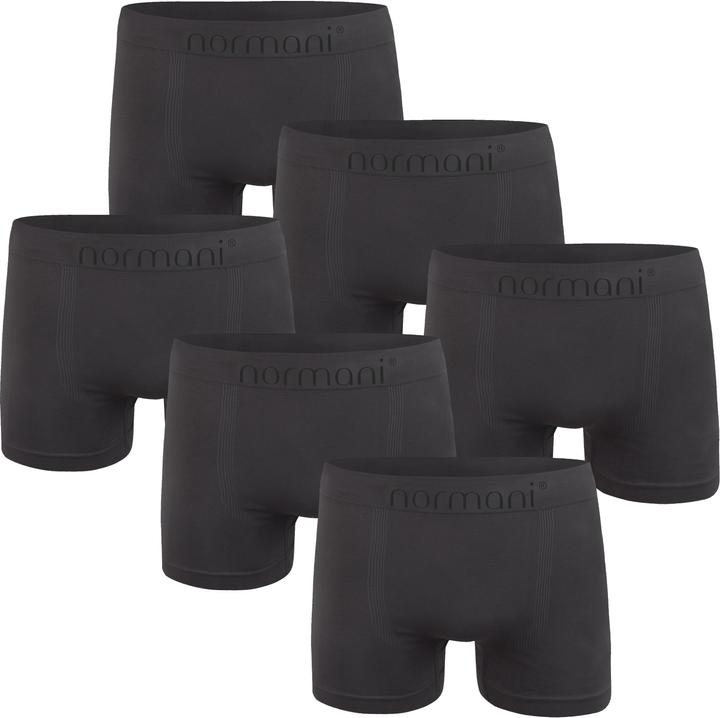 Normani 6 Stück Mikrofaser-Boxershorts für Herren aus Nylon