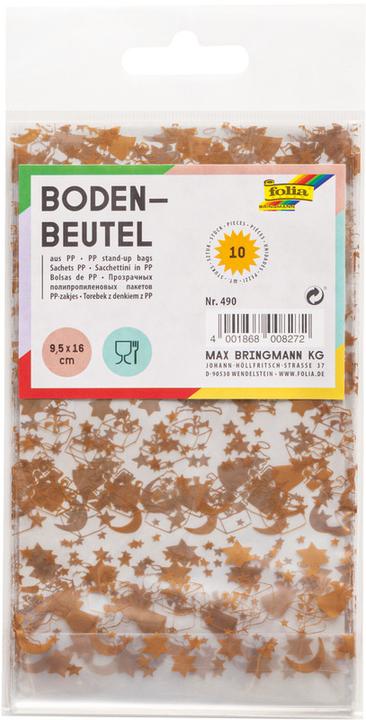 Image du produit Folia Sacs de Noël, dimensions : (L)95 x (H)160 mm (Papier cadeau, 10 x)