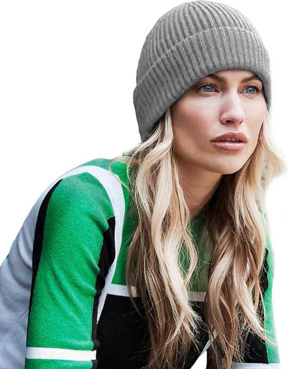 Produktbild Beechfield Engineer Strick Ripp Beanie (One Size)