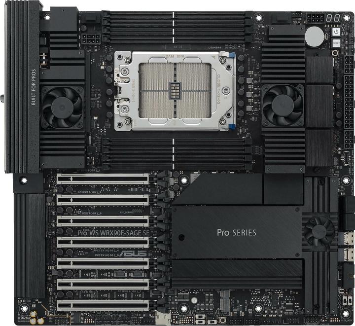 Actual product image ASUS PRO WS WRX90E-SAGE SE (sTR5, AMD WRX90, SSI EEB)