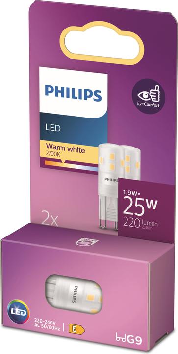 Actual product image Philips Illuminant (G9, 1.90 W, 220 lm, 2 x, E)
