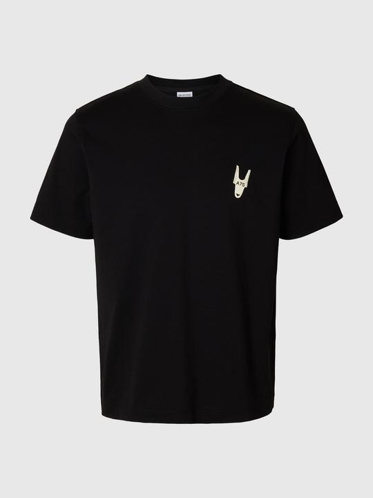 Actual product image Selected Homme Regular Fit Print T-Shirt mit Rundhalsausschnitt (XL)