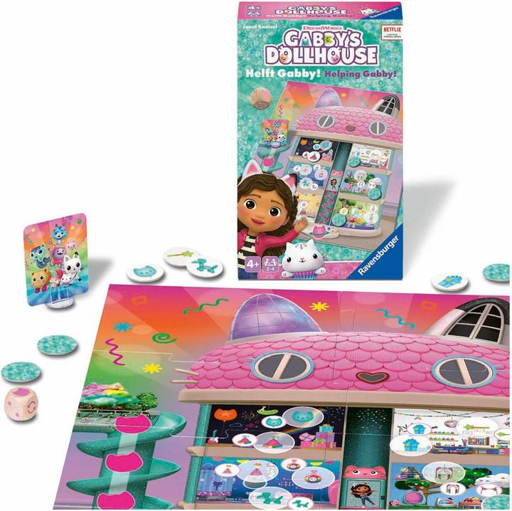 Immagine prodotto Ravensburger 24724 - La casa delle bambole di Gabby - Aiuta Gabby! - Gioco da portare con sé per 2-4 giocatori (Olandese, Inglese, Francese, Tedesco)
