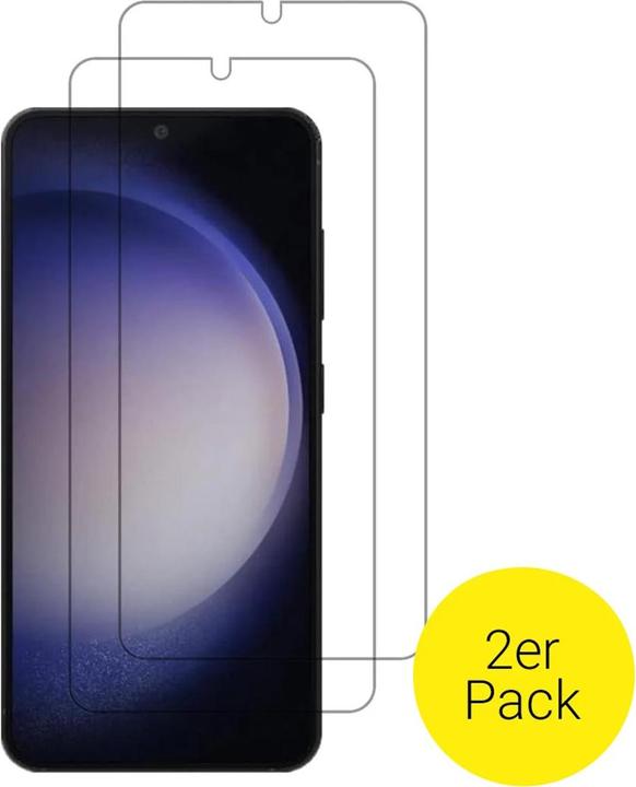 Image du produit Apfelkiste - Panzer Glas Displayschutzfolie Case Friendly (2er Set) (2 pièce(s), Samsung Galaxy S22 5G, Samsung Galaxy S23)