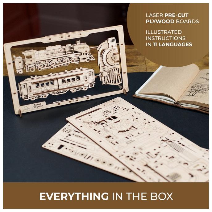 Produktbild Ugears 70207 Steam Express 2.5D Puzzle