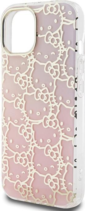 Image du produit Hello Kitty HKHCP15SHCHPEP iPhone 15 6.1" różowy/pink hardcase IML Gradient Electrop Crowded Kitty H (Apple iPhone 15, Apple iPhone 14, Apple iPhone 13)