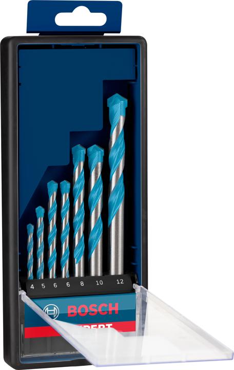 Bosch Professional Zubehör EXPERT MultiConstruction CYL-9 drill bit set 4/5/6/8/10/12 mm, 7 pcs. (4 - 12)