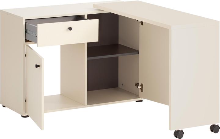 Produktbild Schildmeyer Lovund Tiny Working Kommode cremebeige (104.5 x 39 x 75.5 cm)