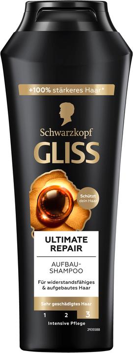 Produktbild Gliss Shampoo Ultimate Repair 250 ml (250 ml, Flüssiges Shampoo)