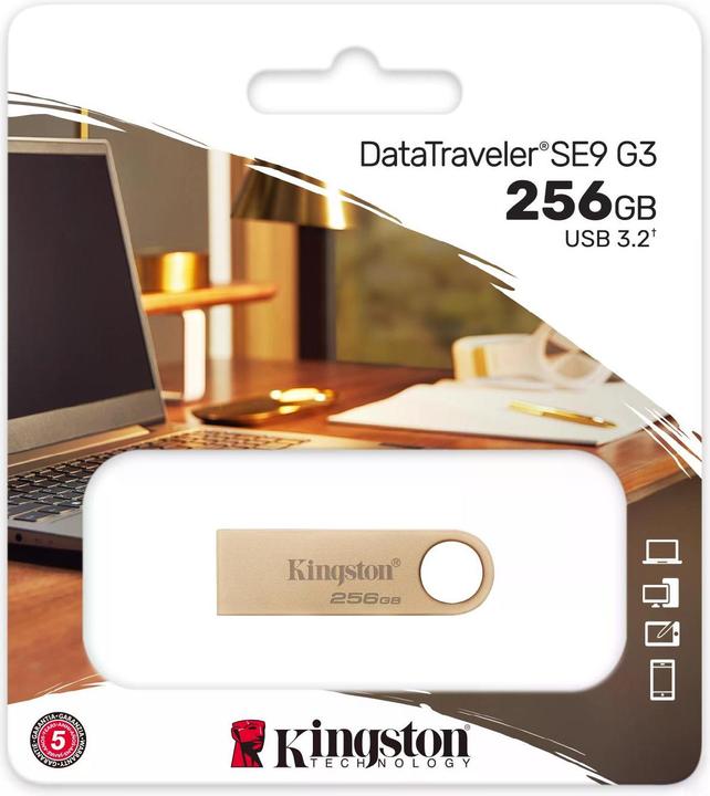 Actual product image Kingston DataTraveler SE9 G3 (256 GB, USB-A)