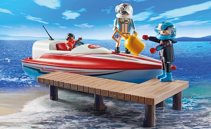 Produktbild Playmobil Speedboot mit Unterwassermotor (70744, Playmobil Sports & Action)