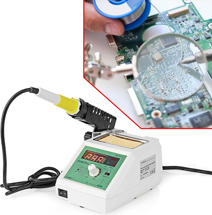 Produktbild Nedis Digitale Lötstation 160-480 °C 48 W 1.20 m Weiss