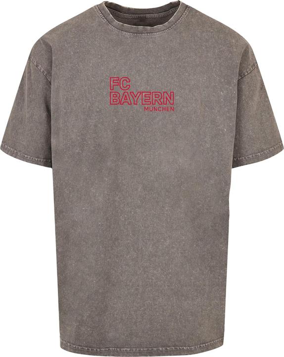 Actual product image FC Bayern München FC Bayern Red Acid Washed Heavy Oversize Tee - 115123 (L)