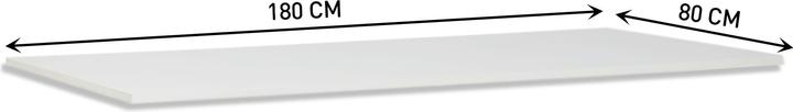 Actual product image Contini Table top height-adjustable office desk (180 x 80 cm)